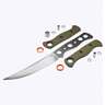 Benchmade Meatcrafter 6.08 inch Fixed Blade Knife - Green