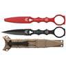 Benchmade SOCP 176BKSN-Combo 3.22in Fixed Blade And Trainer - Black/Red/Tan - Black/Red/Tan