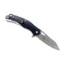 BnB Knives Damascus Black Panther 3.25 inch Folding Knife - Black