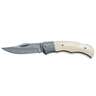 Boker Magnum Damascus Bone 3.07 inch Folding Knife - White/ Grey