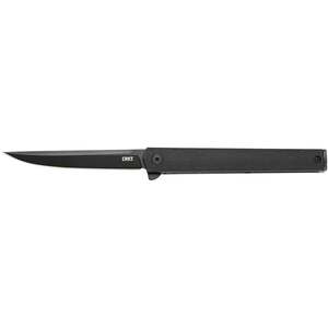 CRKT CEO Flipper Blackout 3.35 inch Folding Knife - Black