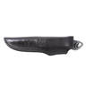 Schenk Knives Badger 3.5 inch Fixed Blade Knife - Black/Gray - Black/Gray
