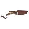 Uncle Henry Staglon 4.25 inch Fixed Blade Knife - Brown